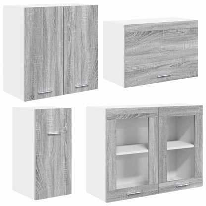 Kitchen Unit Lyon 8 pcs Grey Sonoma Engineered Wood