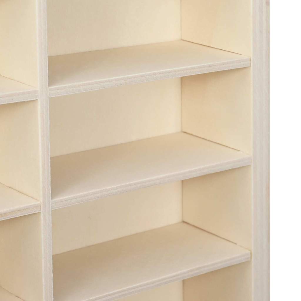 Wall Display Case Beige 98 x 4.5 x 55 cm Engineered Wood