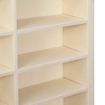 Wall Display Case Beige 98 x 4.5 x 55 cm Engineered Wood