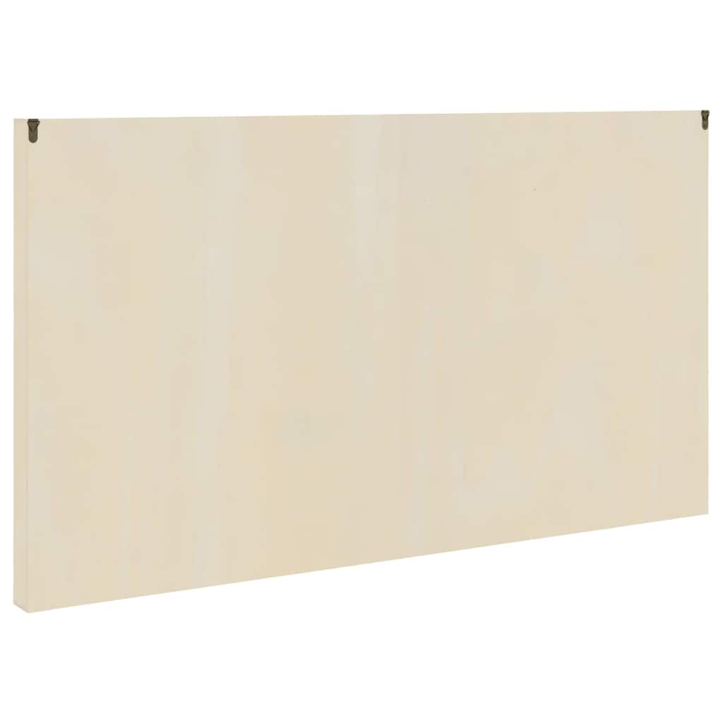 Wall Display Case Beige 98 x 4.5 x 55 cm Engineered Wood