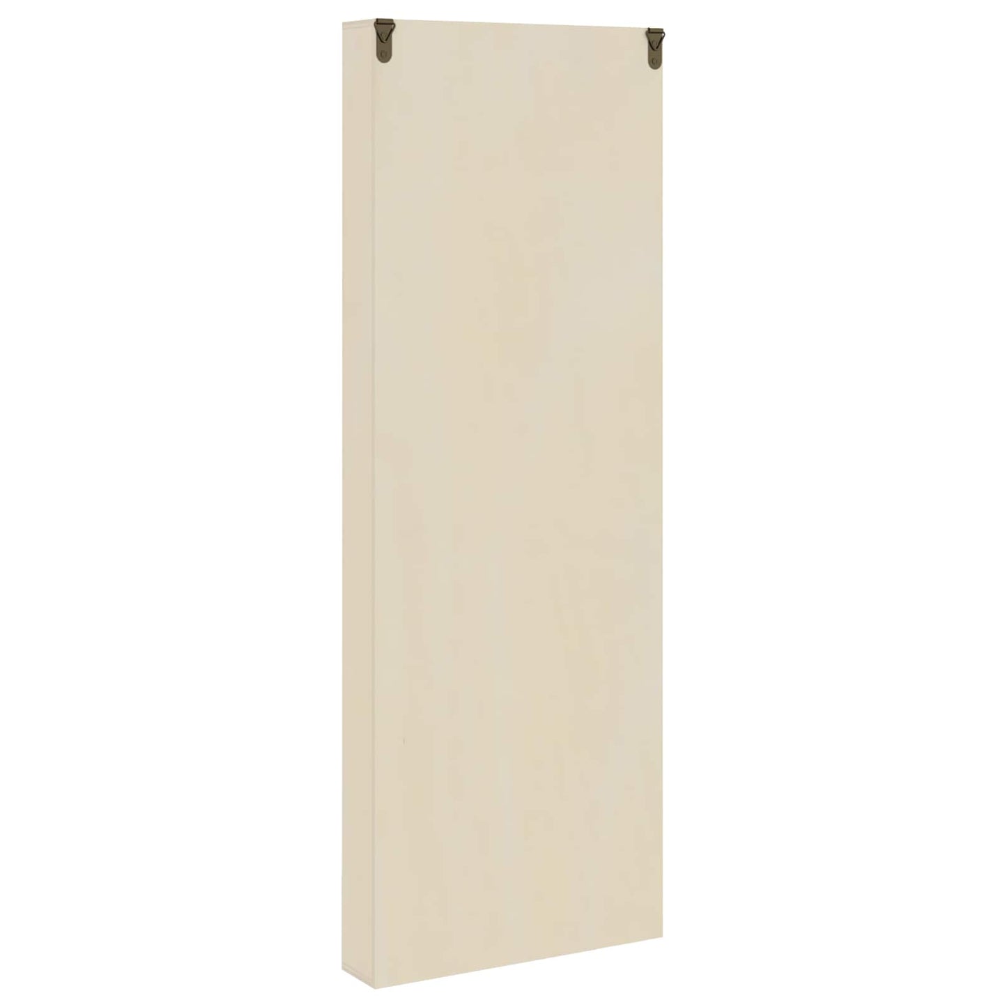 Wall Display Case Beige 21 x 4.5 x 59 cm Engineered Wood