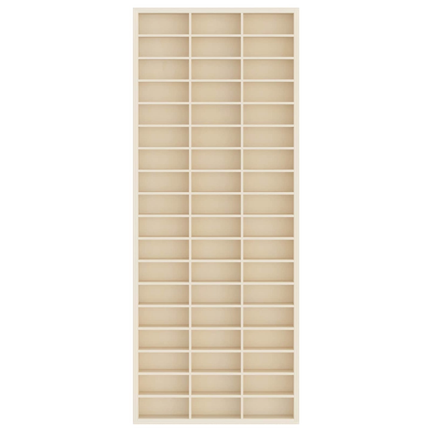 Wall Display Case Beige 30 x 4.5 x 75 cm Engineered Wood