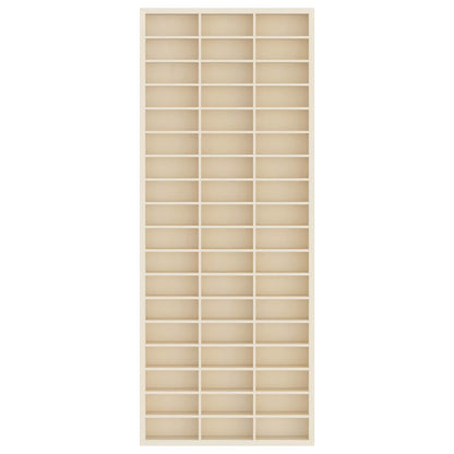 Wall Display Case Beige 30 x 4.5 x 75 cm Engineered Wood