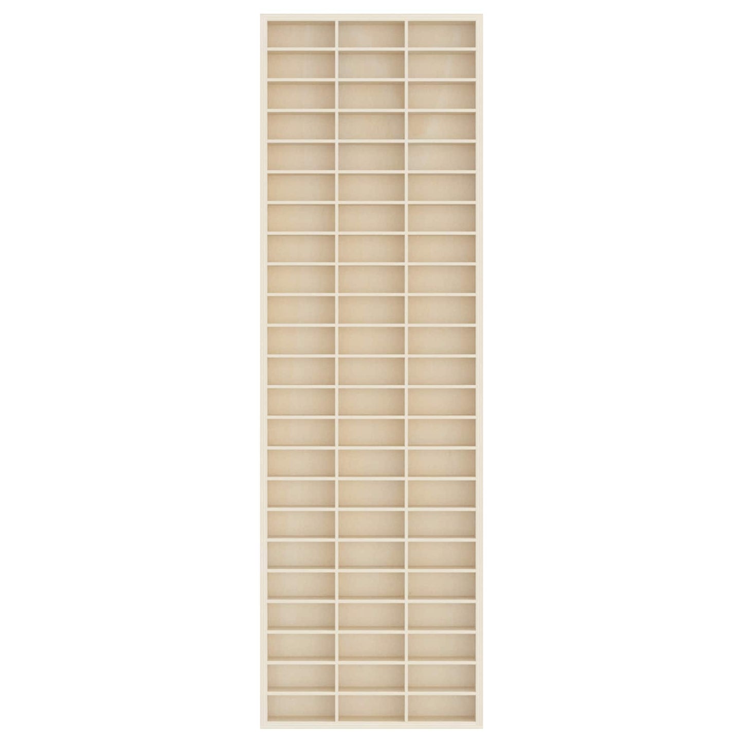 Wall Display Case Beige 30 x 4.5 x 96 cm Engineered Wood