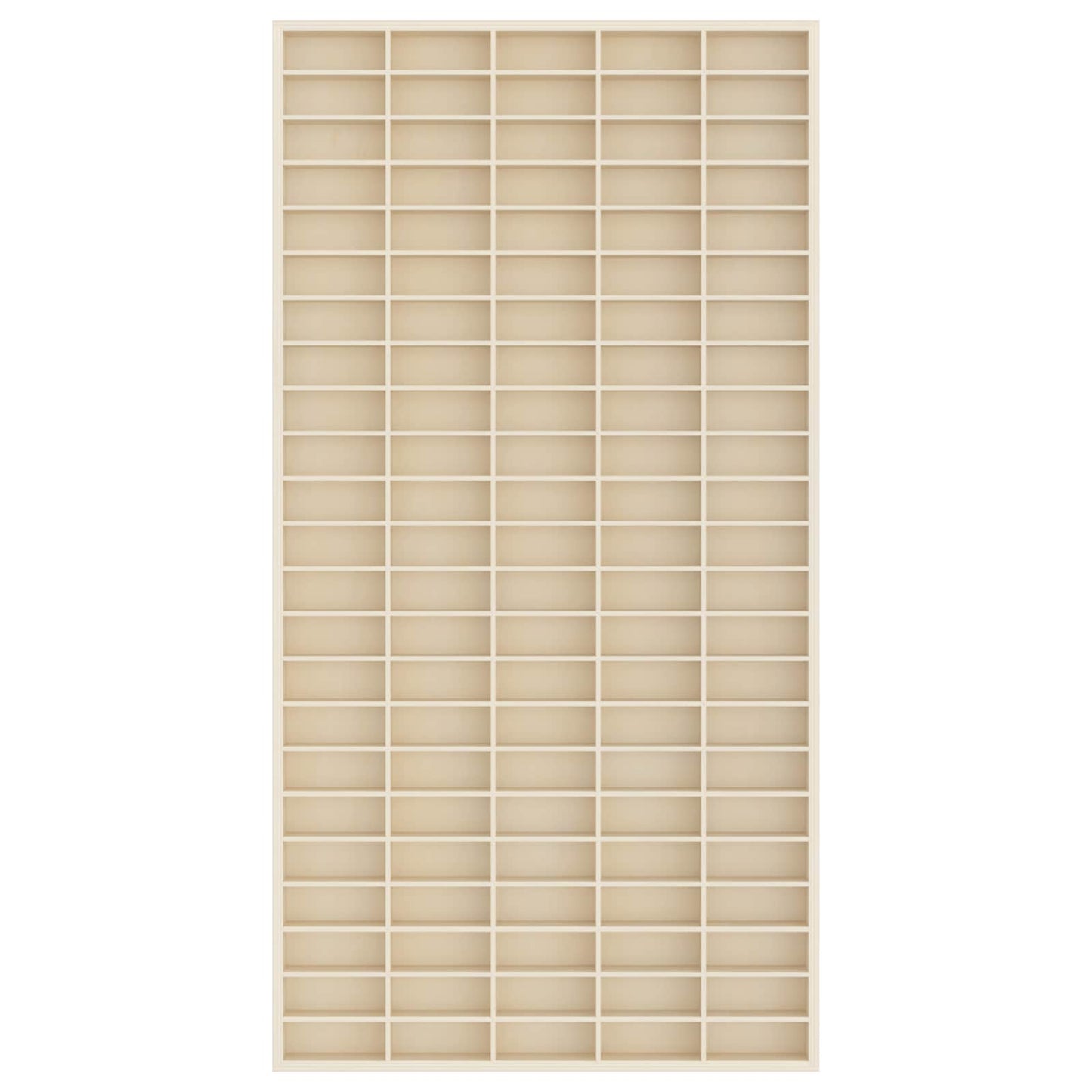 Wall Display Case Beige 50 x 4.5 x 96 cm Engineered Wood