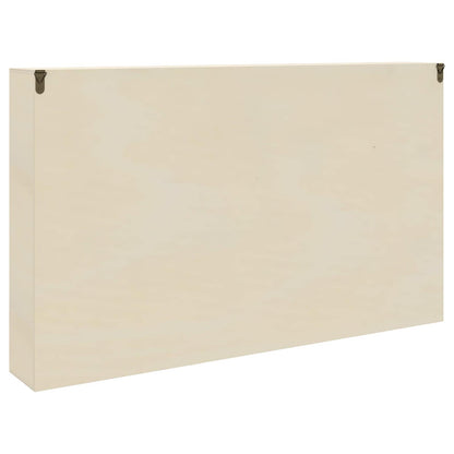 Wall Display Case Wall-Mounted Beige 60 x 8.5 x 37 cm