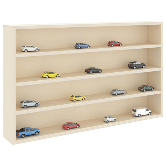 Wall Display Case Wall-Mounted Beige 60 x 8.5 x 37 cm