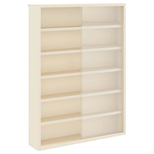 Wall Display Case with Shelf Beige 40 x 8.5 x 54 cm Plywood