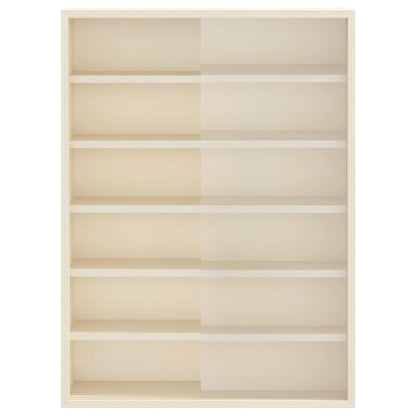 Wall Display Case with Shelf Beige 40 x 8.5 x 54 cm Plywood