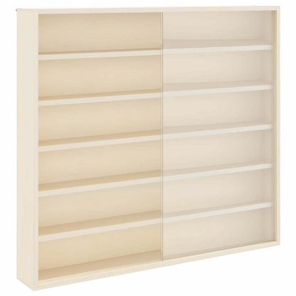 Wall Display Case with Shelf Beige 60 x 8.5 x 54 cm Plywood