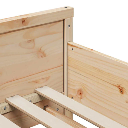 Bed Frame with Headboard Brown 80 x 200 cm Engineered Wood