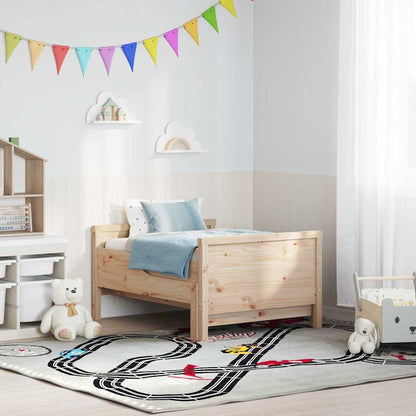 Bed Frame with Headboard Brown 80 x 200 cm Engineered Wood