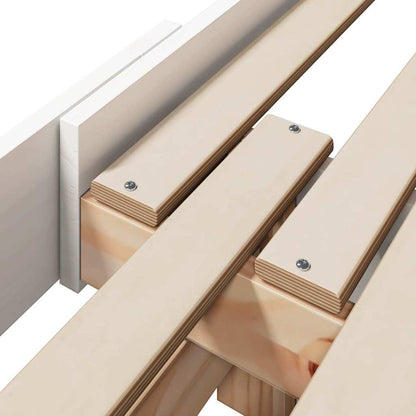 Bed Frame with Headboard White 80 x 200 cm Engineered Wood