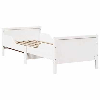 Bed Frame with Headboard White 80 x 200 cm Engineered Wood