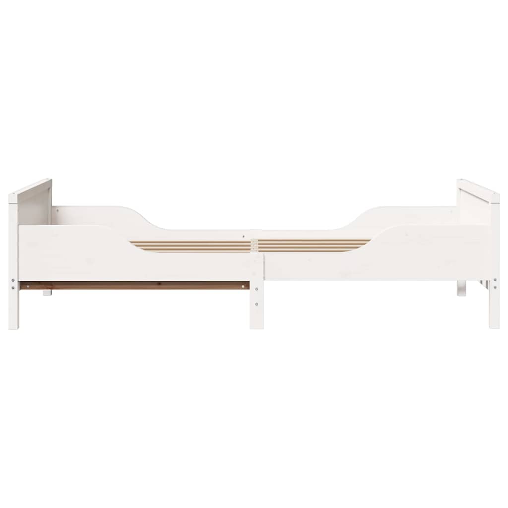 Bed Frame with Headboard White 80 x 200 cm Engineered Wood