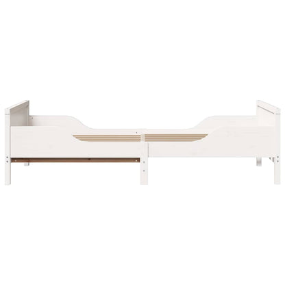 Bed Frame with Headboard White 80 x 200 cm Engineered Wood
