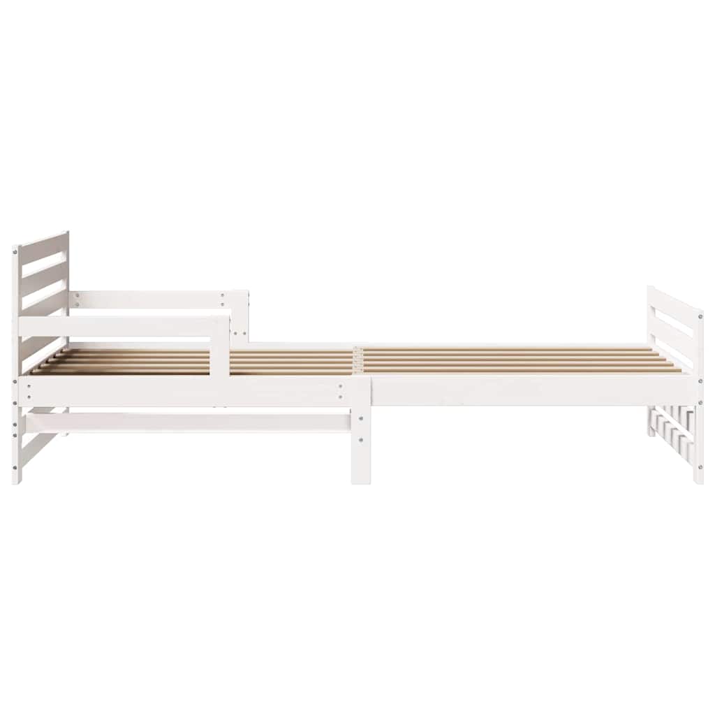 Bed Frame with Headboard White 80 x 200 cm Engineered Wood