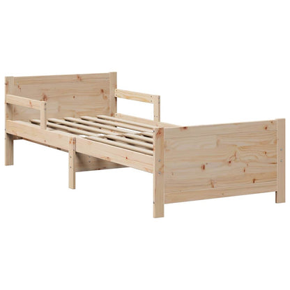 Bed Frame with Headboard Brown 80 x 200 cm Engineered Wood