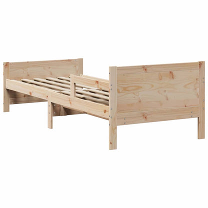 Bed Frame with Headboard Brown 80 x 200 cm Engineered Wood