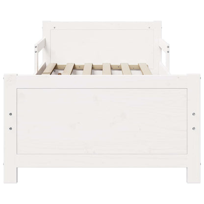 Bed Frame with Headboard White 80 x 200 cm Engineered Wood