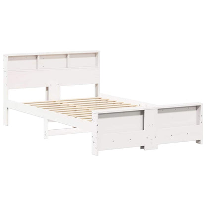 Bed Frame with Headboard White 120 x 200 cm Engineered Wood