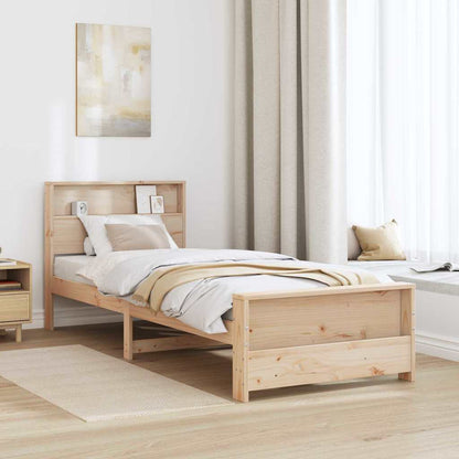 Bed Frame with Headboard Brown 80 x 200 cm Engineered Wood