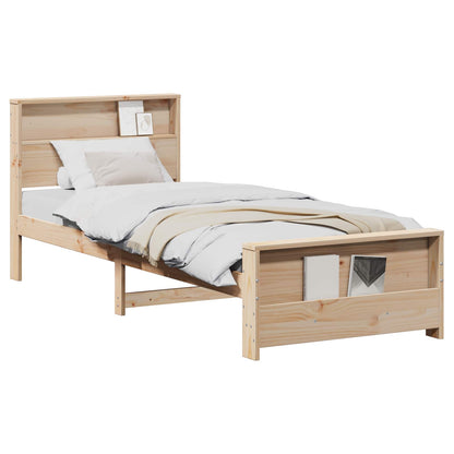 Bed Frame with Headboard Brown 80 x 200 cm Engineered Wood