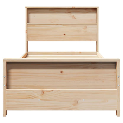 Bed Frame with Headboard Brown 80 x 200 cm Engineered Wood