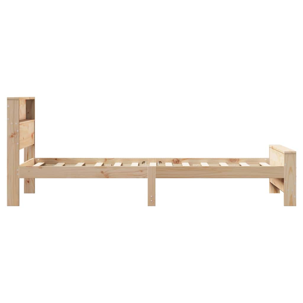 Bed Frame with Headboard Brown 80 x 200 cm Engineered Wood