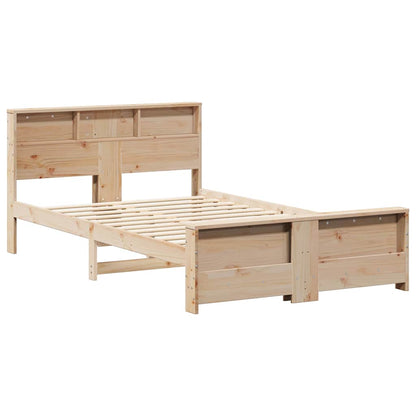 Bed Frame with Headboard Brown 120 x 190 cm Engineered Wood