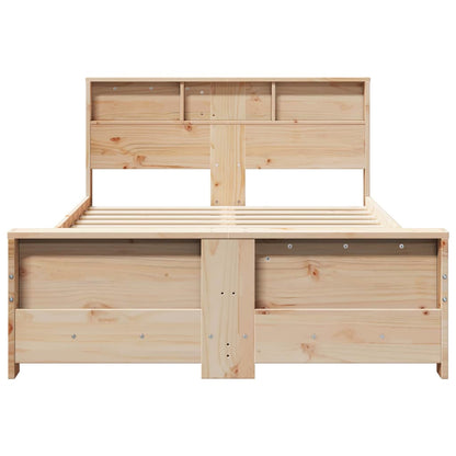 Bed Frame with Headboard Brown 120 x 190 cm Engineered Wood