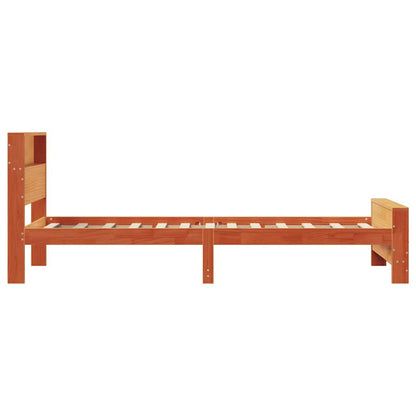 Bed Frame with Headboard Wax Brown 90 x 190 cm Engineered Wood