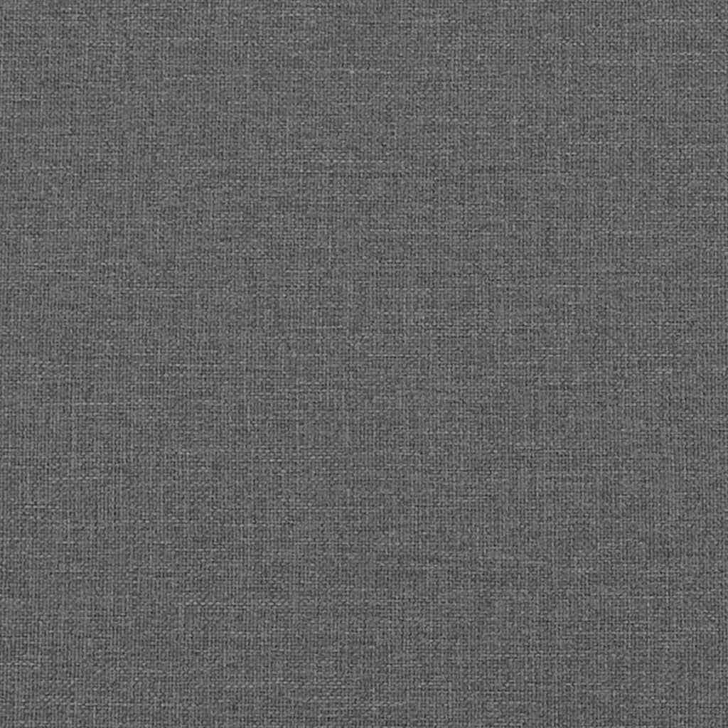 Bed Frame with Upholstered Headboard Dark Grey 90 x 190 cm