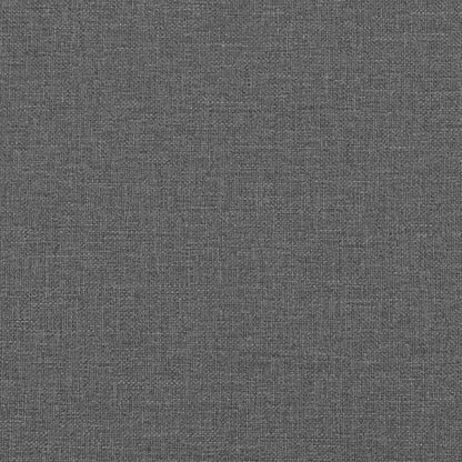 Bed Frame with Upholstered Headboard Dark Grey 90 x 190 cm