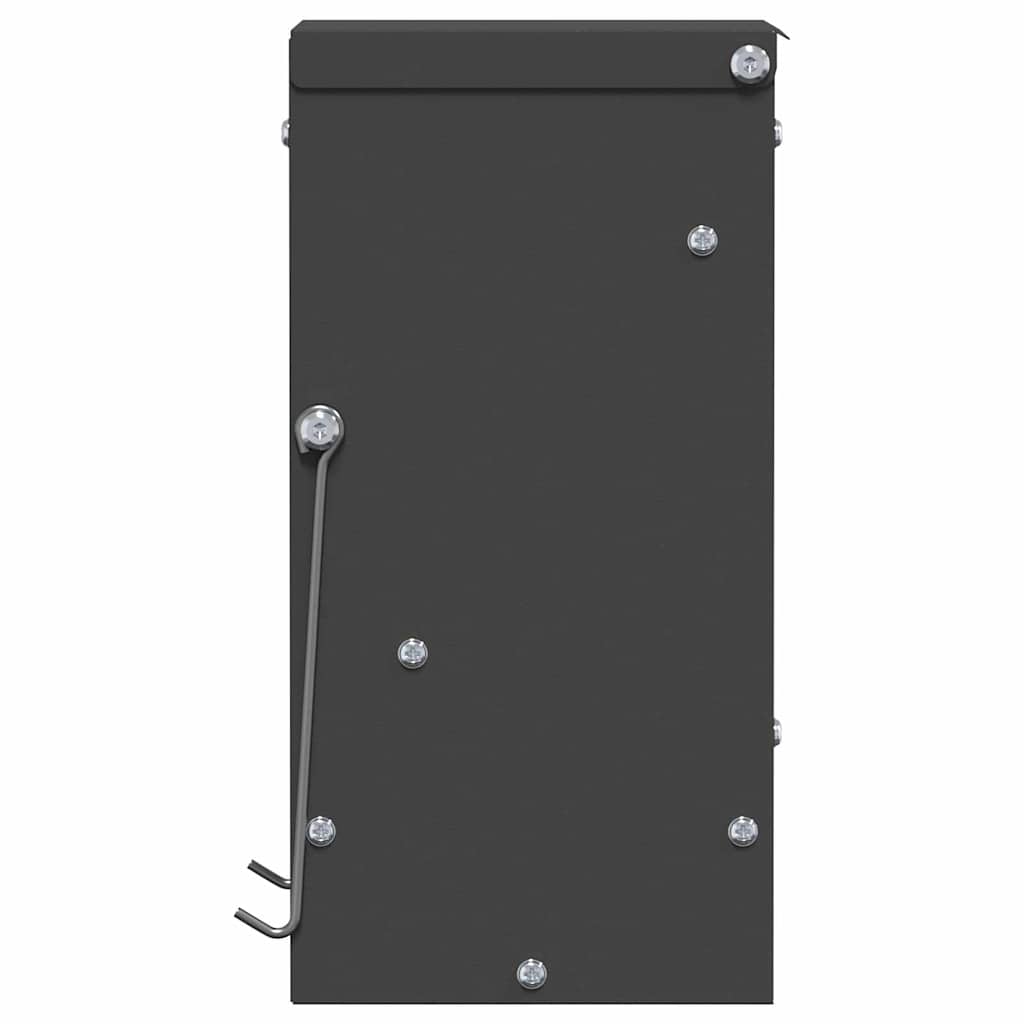 Rabbit Feeder Black 12.5 x 12.5 x 25 cm Cold-Rolled Steel