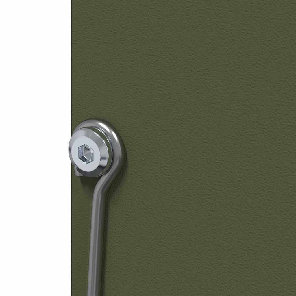 Rabbit Feeder Olive Green 12.5 x 12.5 x 25 cm Cold-Rolled Steel