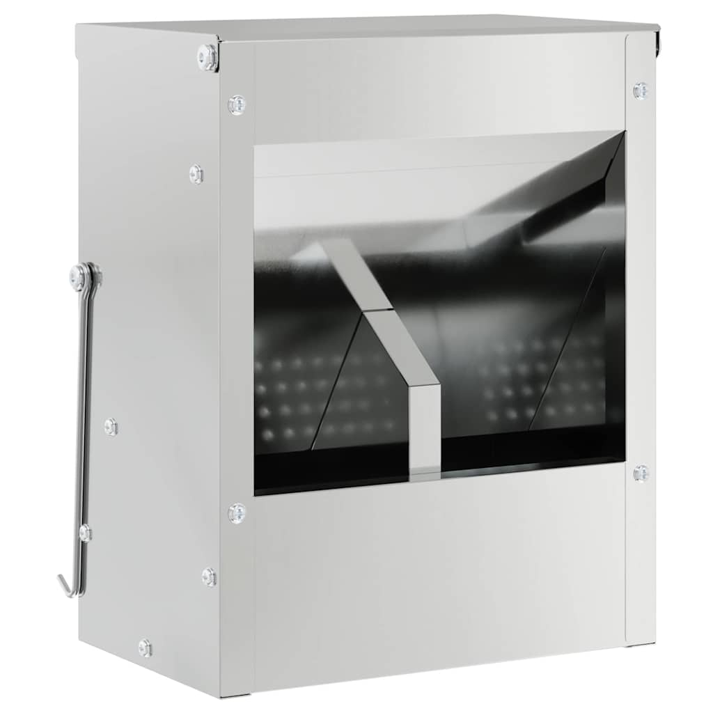 Rabbit Feeder Silver 20 x 12.5 x 25 cm Galvanised Steel