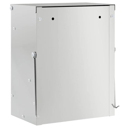 Rabbit Feeder Silver 20 x 12.5 x 25 cm Galvanised Steel
