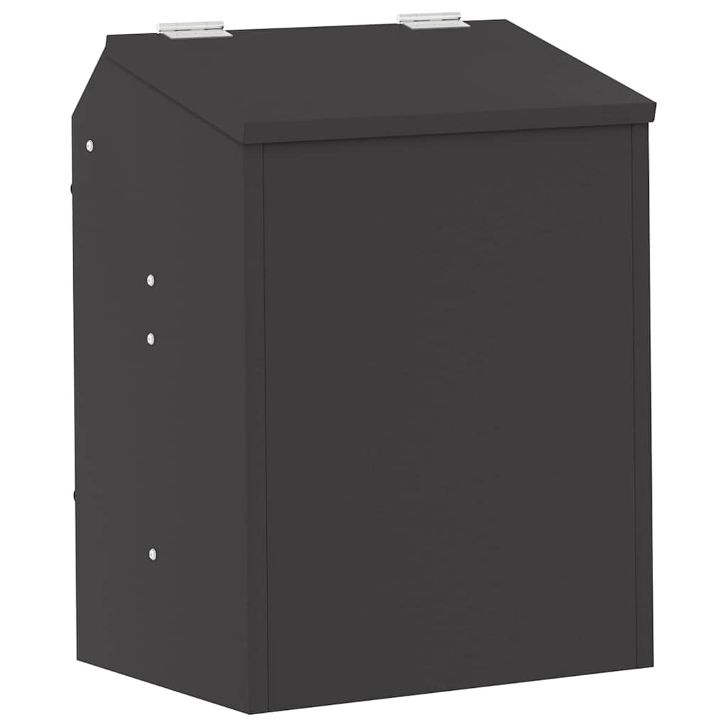 Rabbit Feeder Black 33.5 x 25.5 x 45.5 cm Cold-Rolled Steel