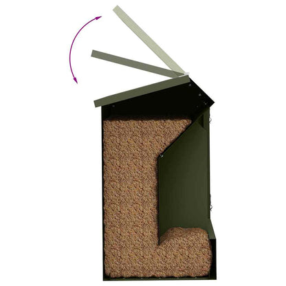 Rabbit Feeder Olive Green 33.5 x 25.5 x 45.5 cm