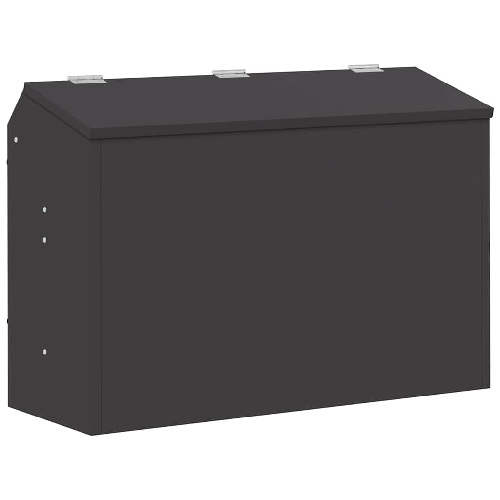 Rabbit Feeder Black 64.5 x 25.5 x 45.5 cm Cold-Rolled Steel