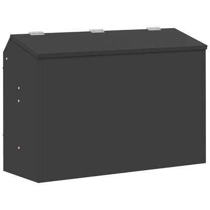 Rabbit Feeder Black 64.5 x 25.5 x 45.5 cm Cold-Rolled Steel