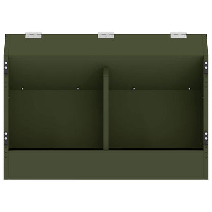 Rabbit Feeder Olive Green 64.5 x 25.5 x 45.5 cm