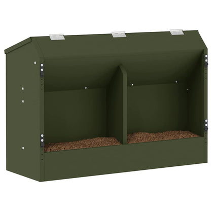 Rabbit Feeder Olive Green 64.5 x 25.5 x 45.5 cm