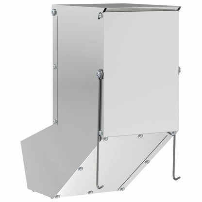 Rabbit Feeder Silver 12.5 x 26 x 28.5 cm Galvanised Steel