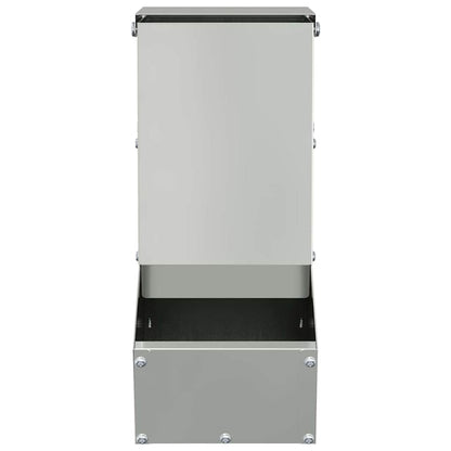 Rabbit Feeder Silver 12.5 x 26 x 28.5 cm Galvanised Steel