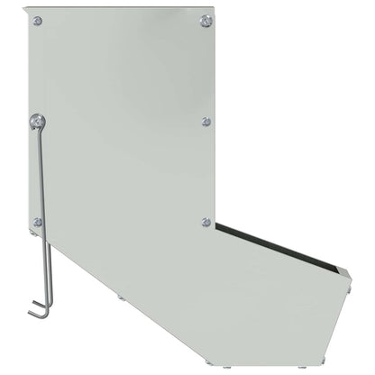 Rabbit Feeder Silver 12.5 x 26 x 28.5 cm Galvanised Steel