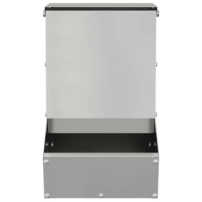 Rabbit Feeder Silver 17.5 x 26 x 28.5 cm Galvanised Steel