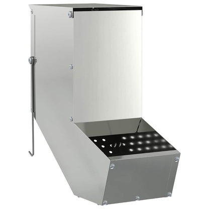 Rabbit Feeder Silver 12.5 x 26 x 28.5 cm Galvanised Steel