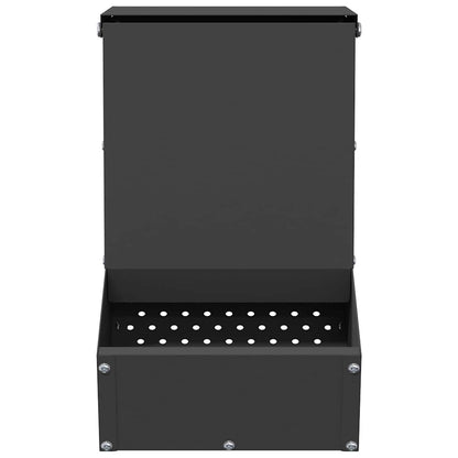 Rabbit Feeder Black 17.5 x 26 x 28.5 cm Cold-Rolled Steel